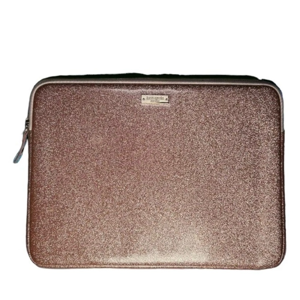 Kate Spade Pink Rose Gold Glitter Lap Top Cover for 13”